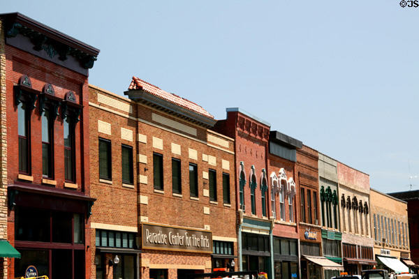 Downtown Faribault heritage streetscape. Faribault, MN.