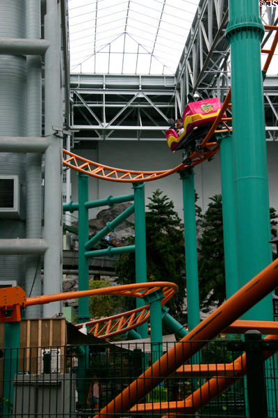 Indoor coaster in Mall of America. Minneapolis, MN.