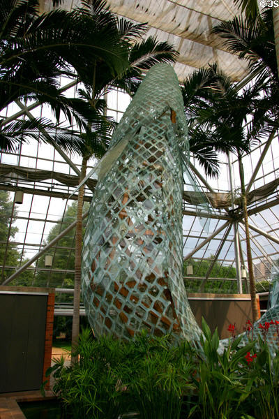 Standing Glass Fish (1986) by Frank Gehry at Minneapolis Sculpture Garden. Minneapolis, MN.