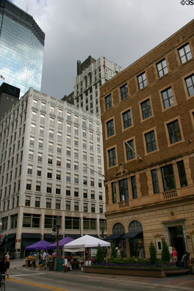 Heritage buildings on Nicollet Mall. Minneapolis, MN.