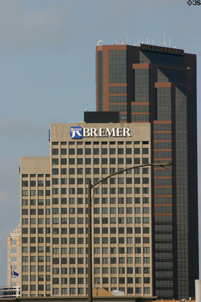 Bremer Tower & Wells Fargo Place. St. Paul, MN.