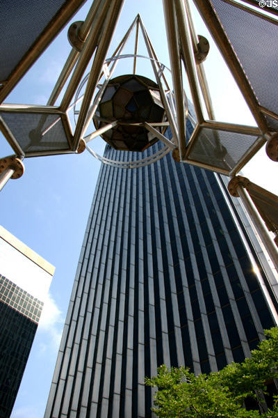Skygate 2000 sculpture & Ecolab Corporate Center. St. Paul, MN.