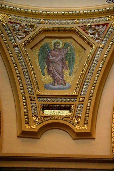 Mosaic of justice at Cathedral of Saint Paul. St. Paul, MN.