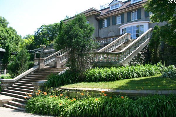 Grand staircase of Mayowood Mansion. Rochester, MN.
