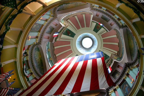 Dome interior of Old St. Louis County Courthouse. St Louis, MO.