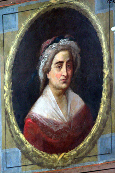 Martha Washington portrait by Carl Wimar at Old St. Louis County Courthouse. St Louis, MO.