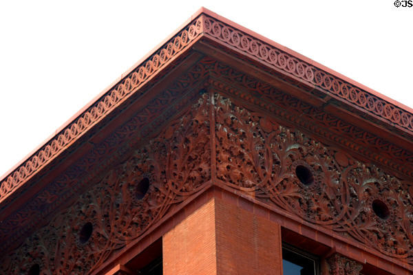 Roofline decoration of Wainwright Building. St Louis, MO.