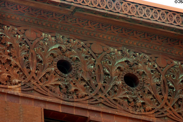 Roofline border of Wainwright Building. St Louis, MO.