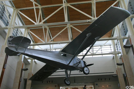 Replica of Charles Lindbergh's Spirit of St. Louis at Missouri History Museum. St Louis, MO.