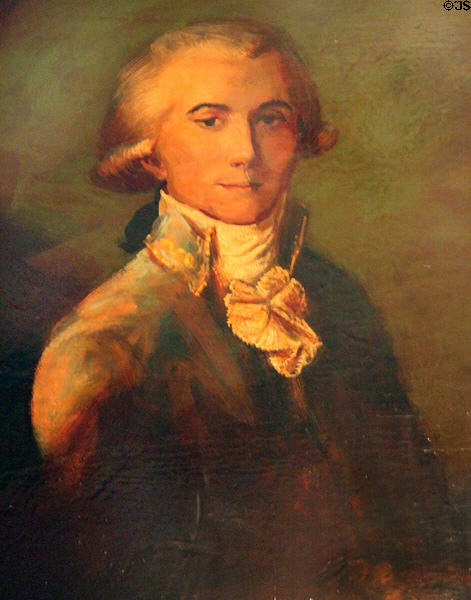 Portrait of Pierre Laclede at Chatillon-DeMenil Mansion. St. Louis, MO.