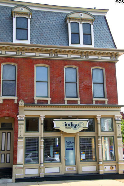 Heritage building with cast iron entrance by Scherpe & Koken of St. Louis (1901 Arsenal St.). St. Louis, MO.