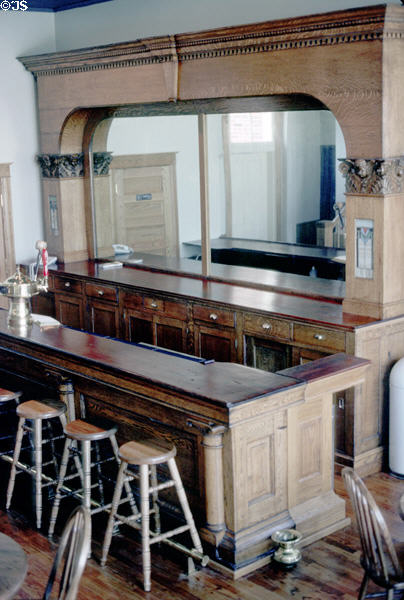 Rosebud Cafe recreated as a turn-of-the-century ragtime bar & gaming club now part of Scott Joplin Residence State Historic Site. St. Louis, MO.