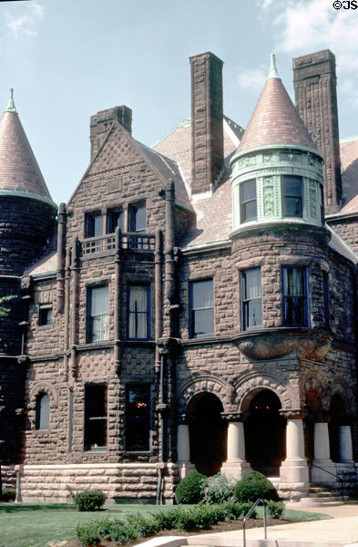 Richardsonian Romanesque details of Samuel Cupples House. St. Louis, MO.