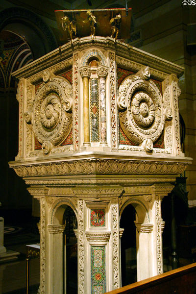Pulpit of Saint Louis Cathedral. St Louis, MO.