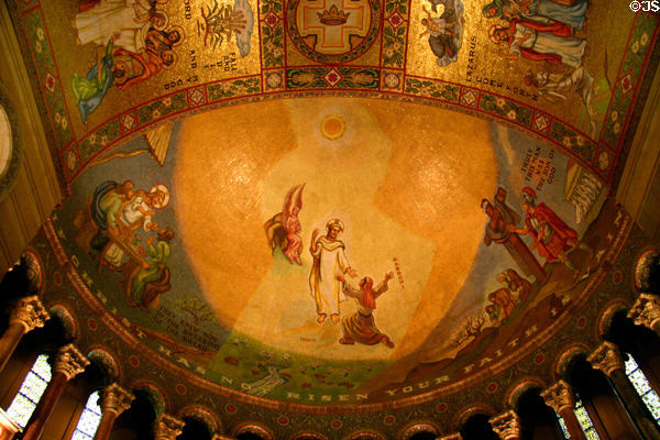 Mosaics of the life of Christ at Saint Louis Cathedral. St Louis, MO.