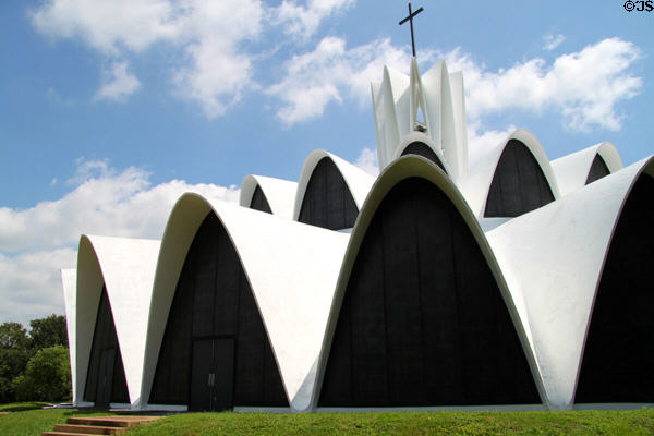 Arches of Priory Chapel. St. Louis, MO.
