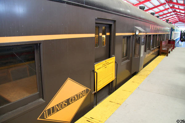 Illinois Central #30 Dynamometer Car (1943) at St. Louis Museum of Transportation. St. Louis, MO.