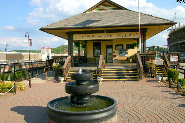 Branson Scenic Railway depot at Branson Landing. Branson, MO.