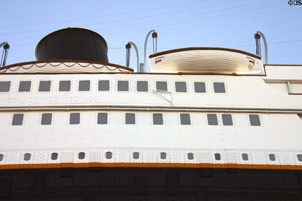 Upper decks of Titanic replica which houses Titanic Museum. Branson, MO.