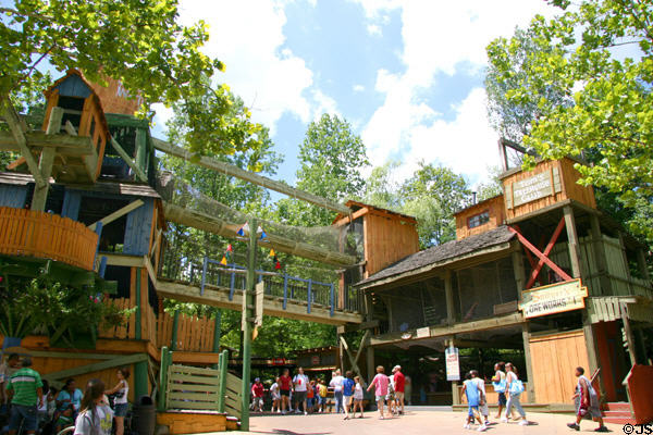 Amusement park architecture at Silver Dollar City. Branson, MO.