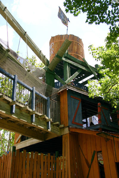 Tom Sawyer's climbing tower at Silver Dollar City. Branson, MO.