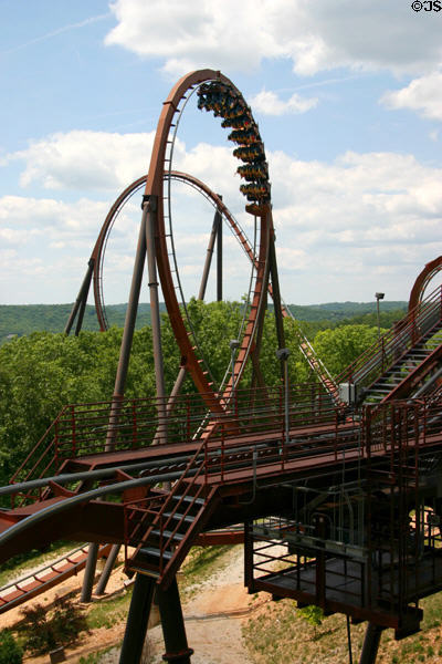 Roller coaster at Silver Dollar City. Branson, MO.