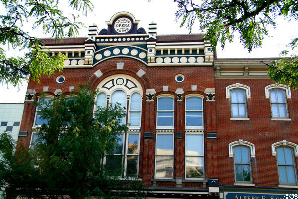 Lohman Opera House with cast iron facade elements by Scherpe & Koken of St. Louis. Jefferson City, MO.