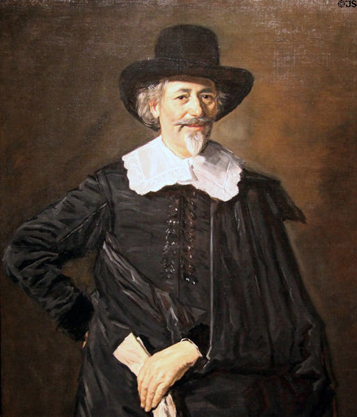 Portrait of Man (c1650) by Frans Hals at Nelson-Atkins Museum. Kansas City, MO.