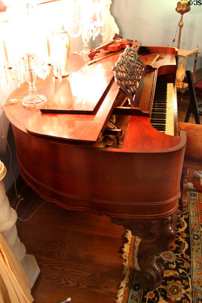 Cycloid piano by Lindeman & Sons of New York at Vaile Mansion. Independence, MO.