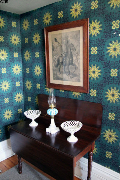 Side table in entry hall of John Wornall House Museum. Kansas City, MO.