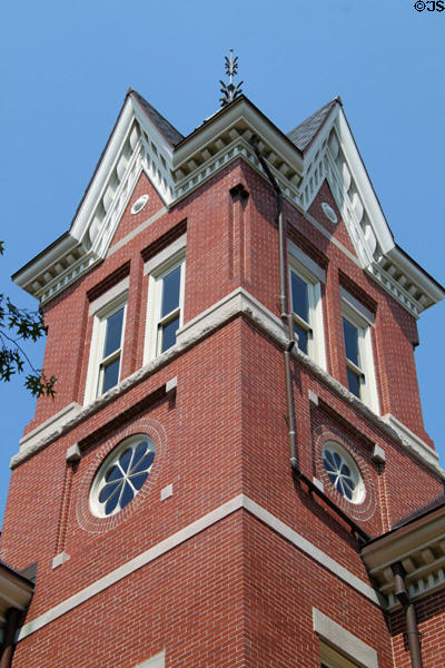 Tower of Pickard Hall at University of Missouri. Columbia, MO.