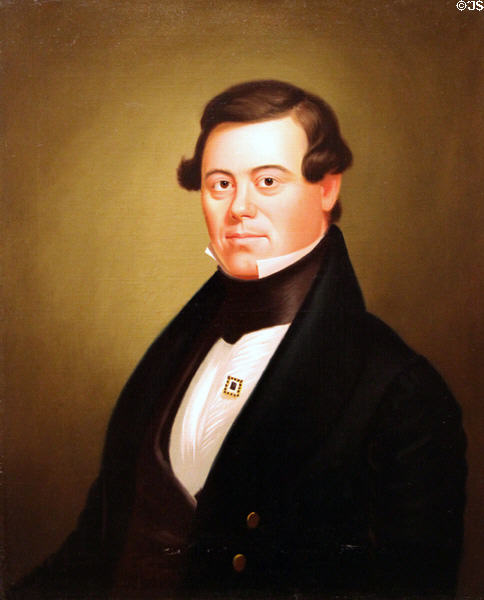Portrait of Thomas Withers Nelson (1844-5) by George Caleb Bingham at University of Missouri Museum of Art & Archaeology. Columbia, MO.