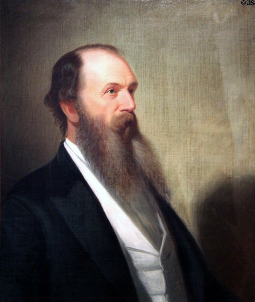 Portrait of Major James Sidney Rollins (c1871) by George Caleb Bingham at State Historical Society of Missouri. Columbia, MO.