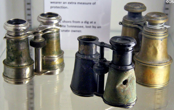 Civil War binoculars at Boone County Historical Museum. Columbia, MO.