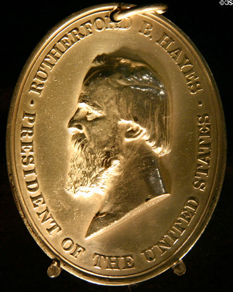 19: Rutherford Birchard Hayes (1877-1881) lived (1822-1893). MO.