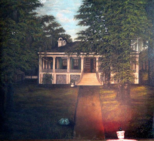Painting of Beauvoir at Beauvoir. Biloxi, MS.