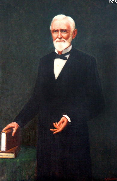 Portrait of Jefferson Davis at Beauvoir. Biloxi, MS.