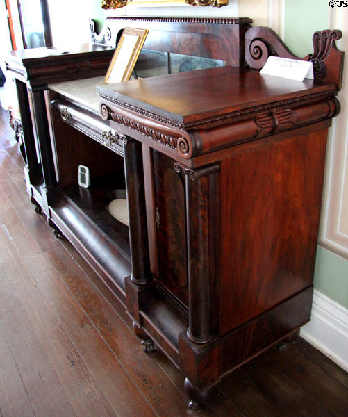 Sideboard at Beauvoir. Biloxi, MS.