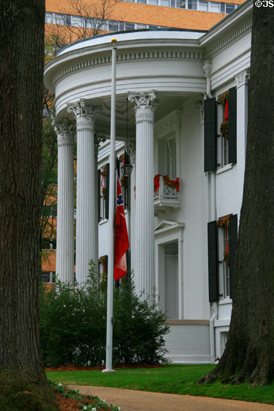 Portico of Mississippi Governor's Mansion. Jackson, MS.