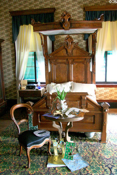 Half tester bed in front bedroom of Manship House. Jackson, MS.