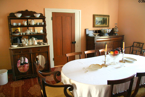 Dining room of Oaks House Museum. Jackson, MS.