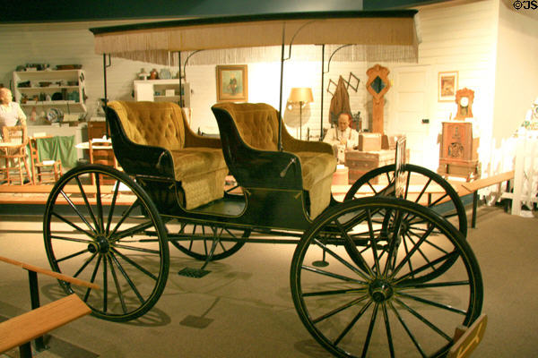 Surrey with fringe at Mississippi Agriculture & Forestry Museum. Jackson, MS.