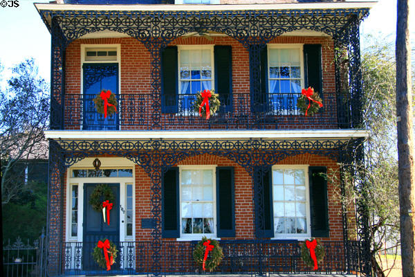 Double galleries of Bontura House. Natchez, MS.