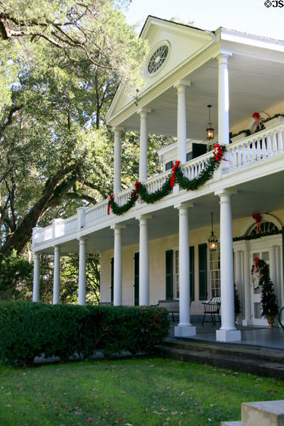 Portico of Linden. Natchez, MS.