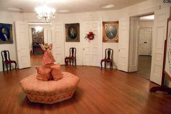 Central room of Longwood with skylights in ceiling. Natchez, MS.