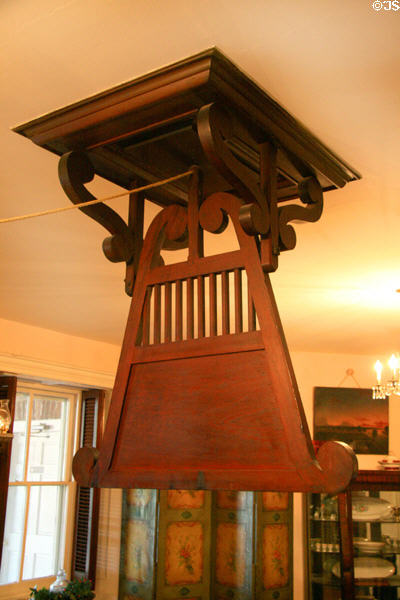 Overhead fan (punkah) in dining room of Longwood. Natchez, MS.