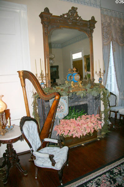 Sitting room at Monmouth mansion. Natchez, MS.