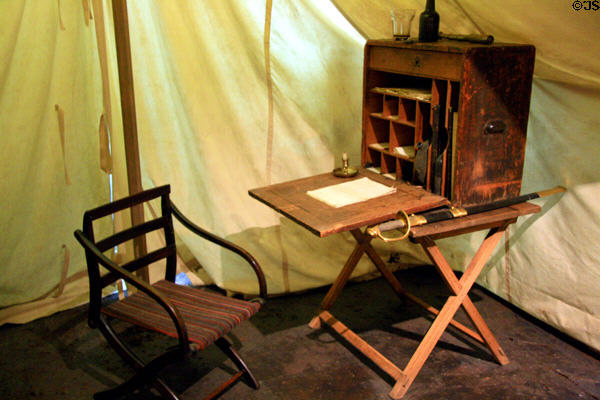 Field desk used at Vicksburg battle by an Illinois quartermaster. Vicksburg, MS.