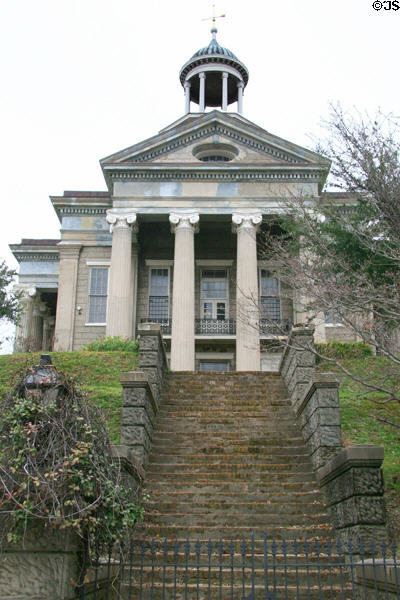 Stairs leading up to Old Court House Museum. Vicksburg, MS.