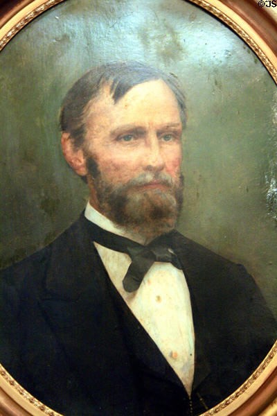 Portrait of Jefferson Davis (1808-89) in Old Court House Museum. Vicksburg, MS.